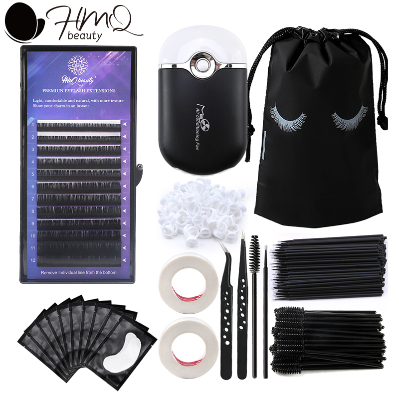 Beauty Makeup Kit - 217 قطعة لاش تمديد عدة للمبتدئين