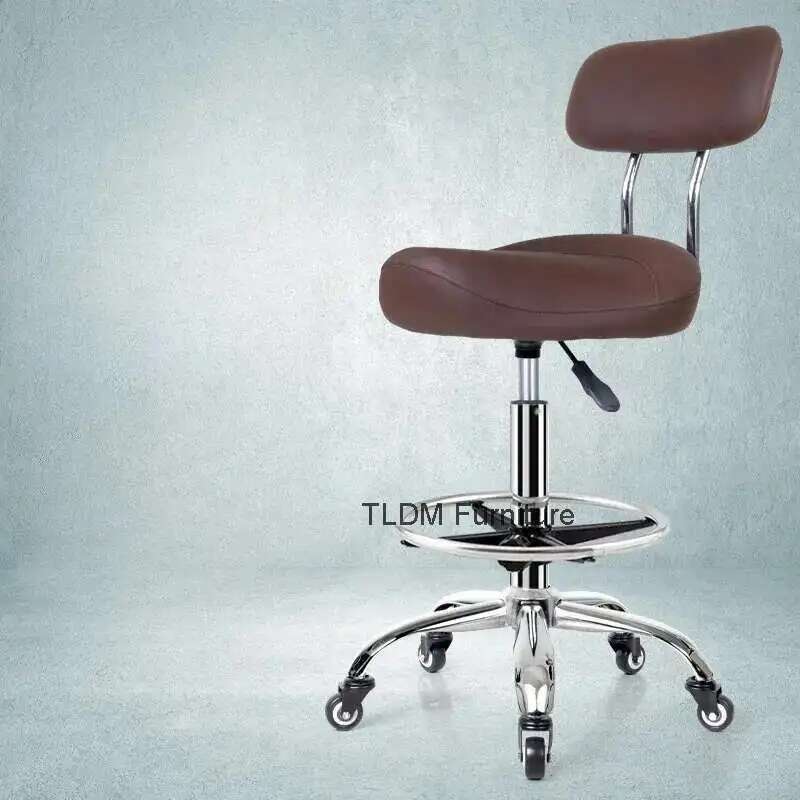 Beauty Makeup Chair - مسند الظهر رفع كرسي دوار بكرة