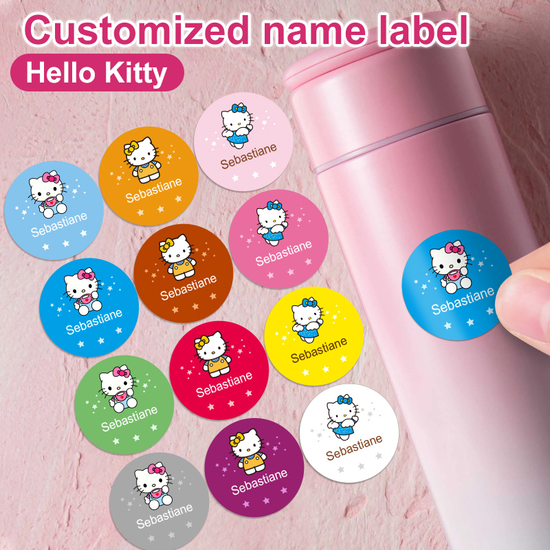 Beauty Makeup Names - ملصقات اسم Hello Kitty المخصصة -