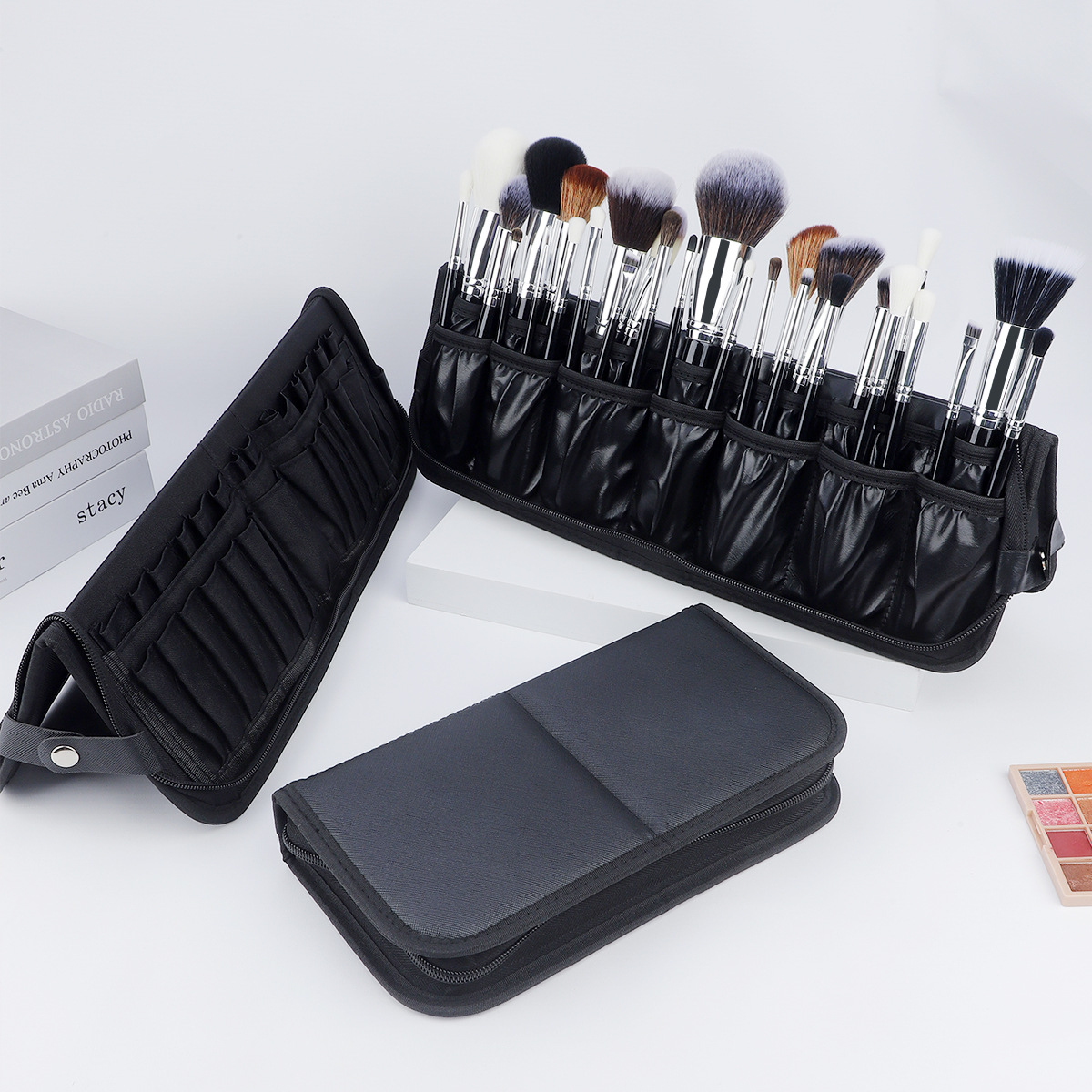 حقيبة مكياج كبيرة سوداء قابلة  - مراجعة Beauty Preservation Makeup Bag وسعره