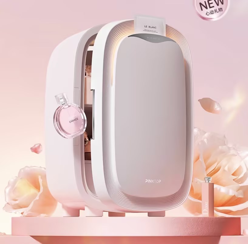 ثلاجة تجميل صغيرة محمولة سعة 1 - مراجعة Beauty Makeup Fridge وسعره