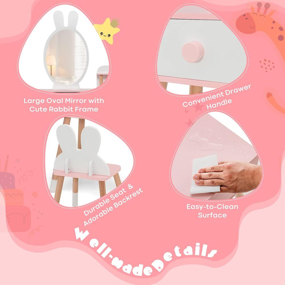طاولة مكياج للأطفال بتصميم أرن - مراجعة Beauty Makeup Chair وسعره