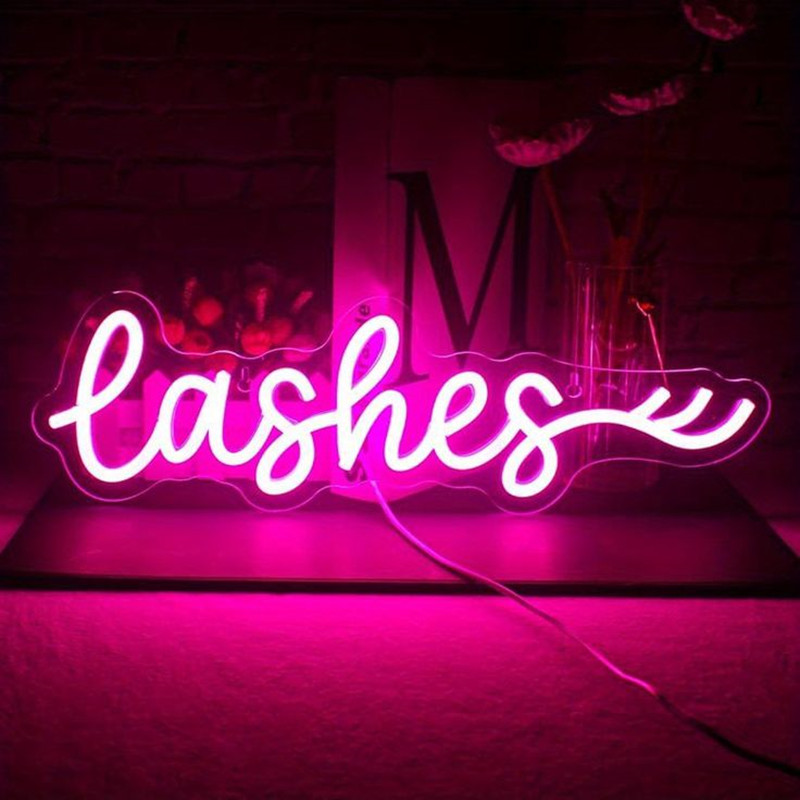 الوردي LED جلدة النيون جدار دي - مراجعة Beauty And Makeup Studio وسعره