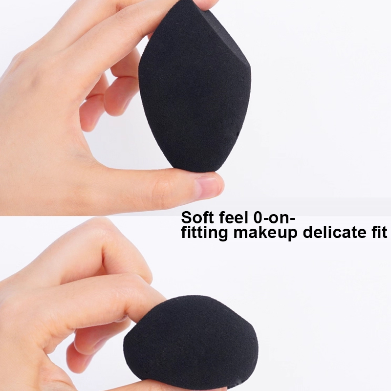 قطعتان من إسفنجة التجميل السود - مراجعة Beauty Makeup Desk وسعره