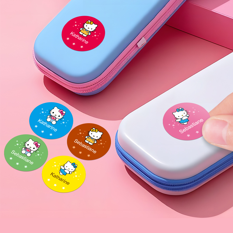 ملصقات اسم Hello Kitty المخصصة - مراجعة Beauty Makeup Names وسعره