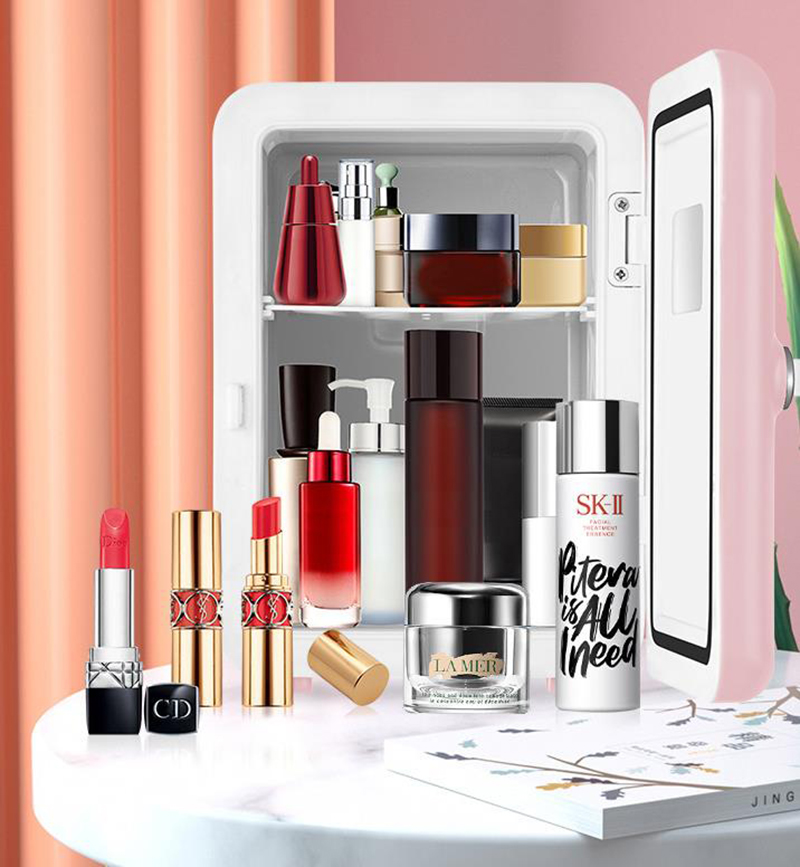 ثنائي الاستخدام 4L المنزل سيار - مراجعة Beauty Makeup Fridge وسعره