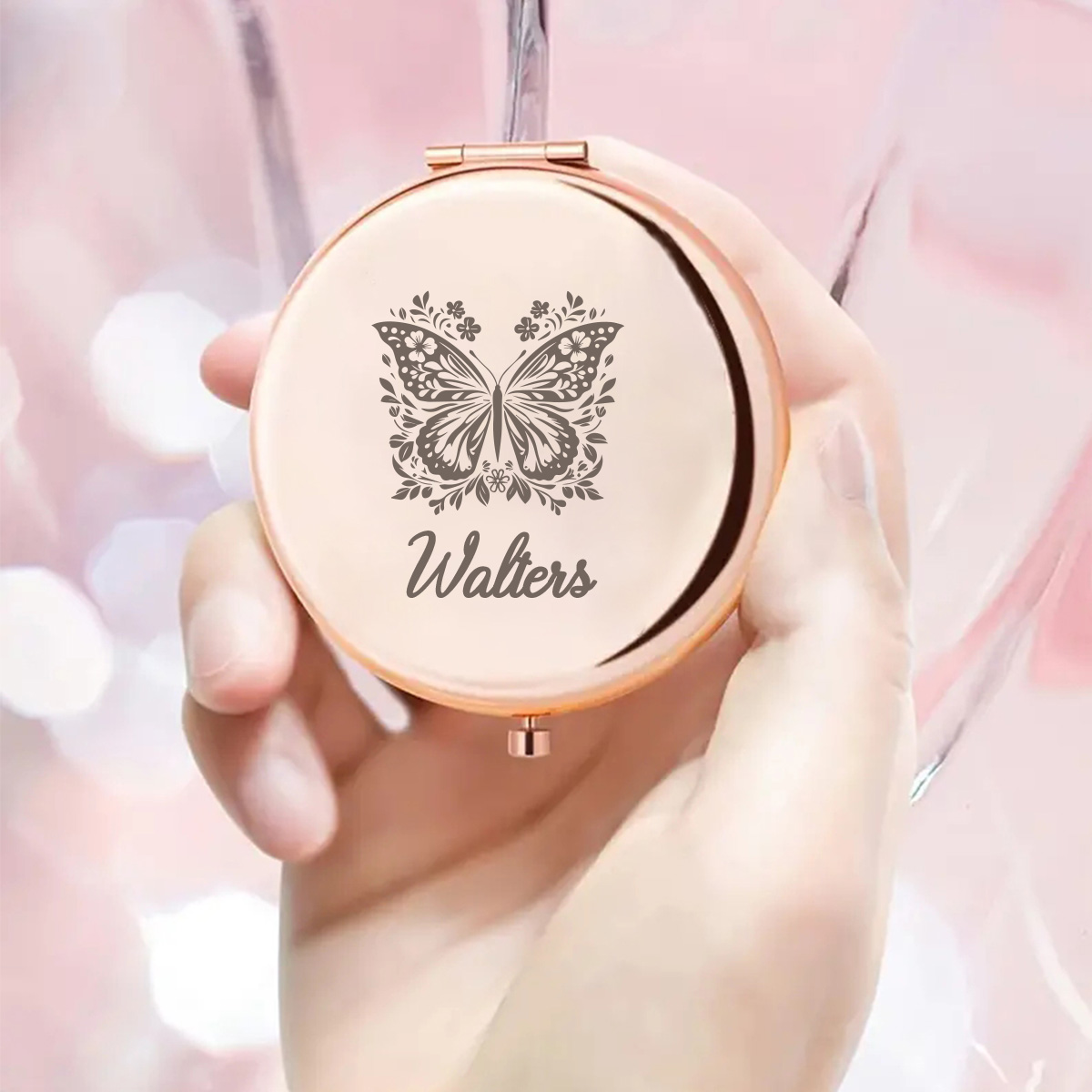 مرآة جميلة مبتكرة على شكل فراش - مراجعة Beauty Makeup Names وسعره